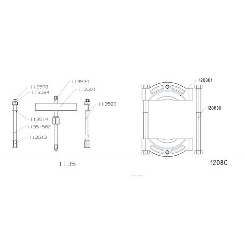 EXTRACTOR FORZA PUENTE Y GUILLOTINA SERIE 1100-1200